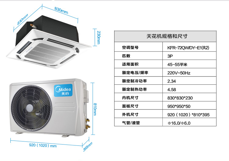 KFR-72QW/DY(SDY)-E1(R2)參數表